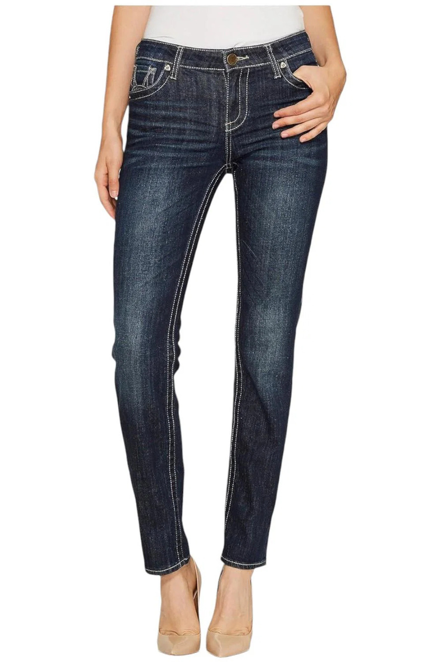 KUT from the Kloth Women's Stevie Straight Leg Jeans Wise - Regular